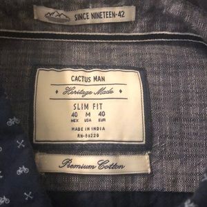 Cactus Man Shirts - EUC Cactus Man Heritage Made Slim Fit Button down Cactus Man Shirts - EUC Cactus Man Heritage Made Slim Fit Button down